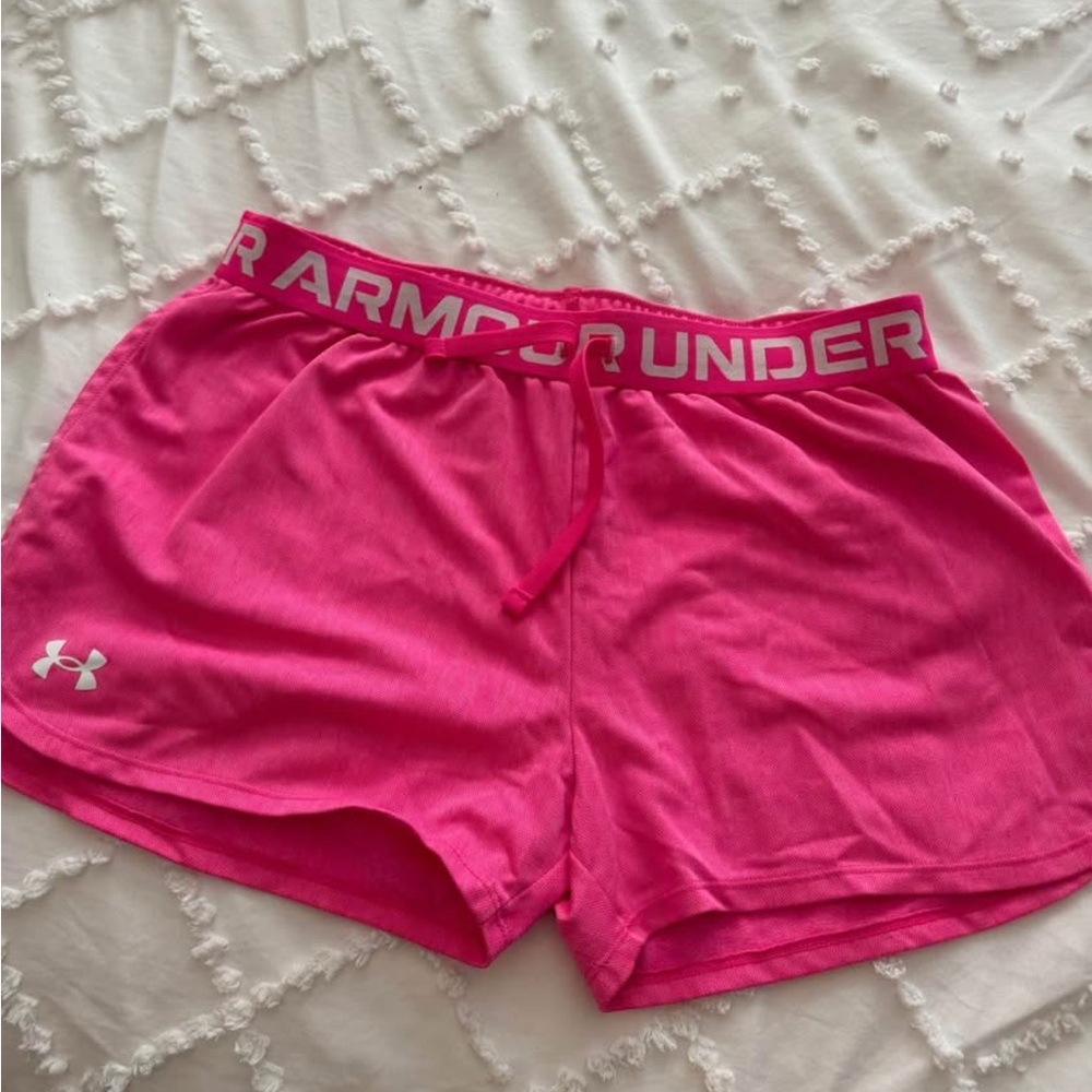 Under Armour Women's Vibrant Pink Athletic Shorts